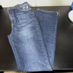 Judy Blue Slim Bootcut 15-32 Women's Jeans Stretch Denim Dark Wash Distressed